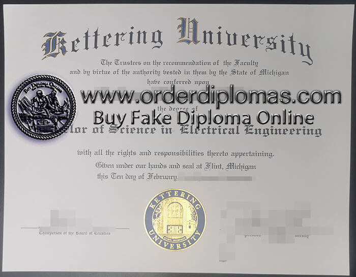 buy fake Kettering University diploma