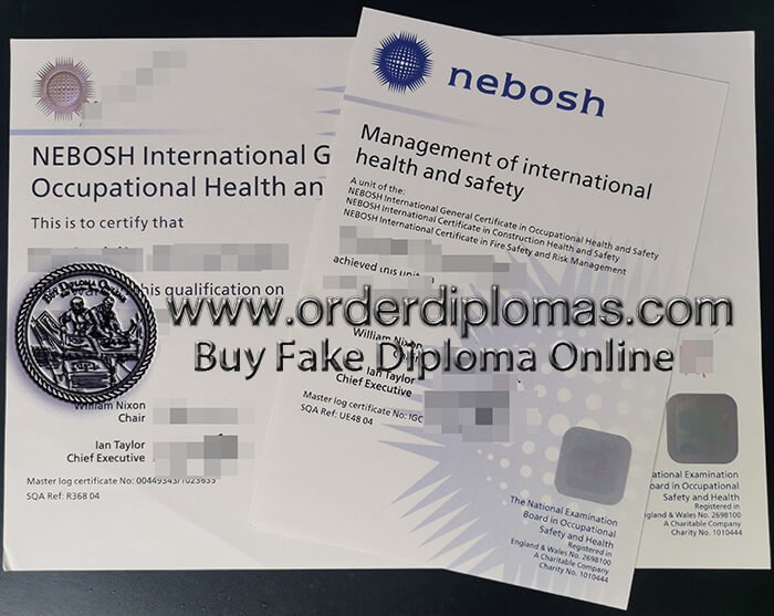 buy fake Nebosh certificate