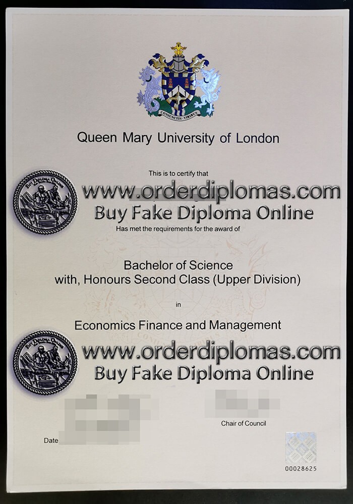 buy fake Queen Mary University of London diploma