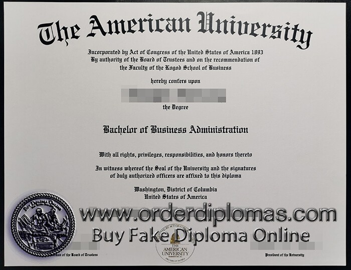 buy fake American University diploma