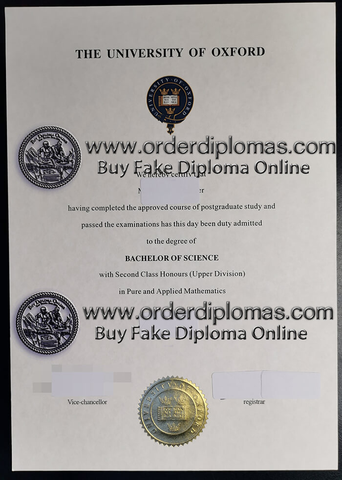 buy fake University of Oxford diploma
