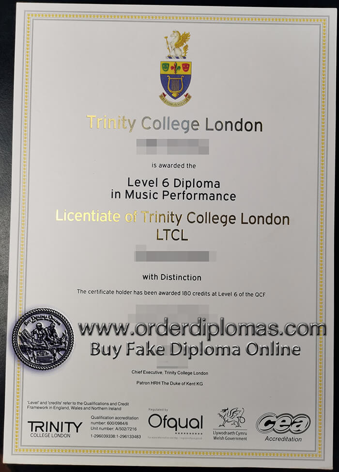 buy fake Trinity College London diploma