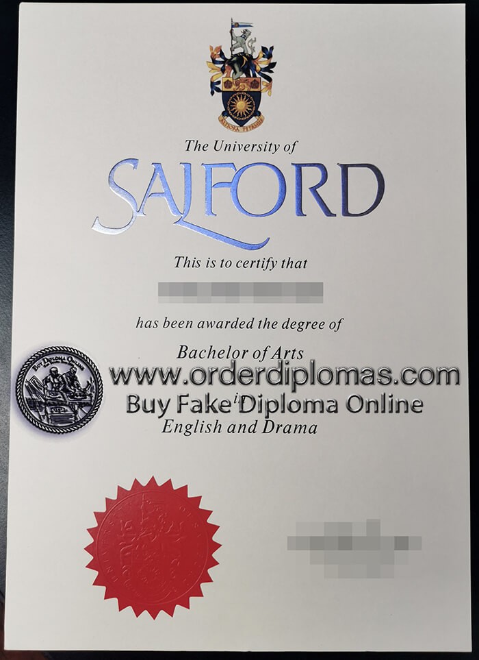 buy fake University of Salford diploma