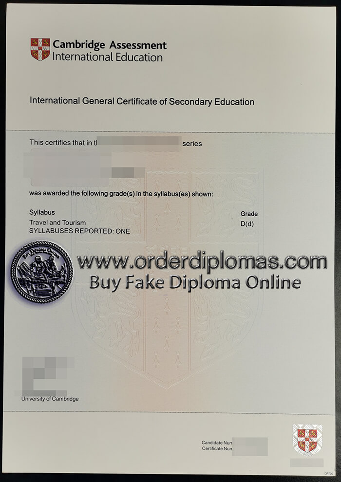 buy fake IGCSE certificate