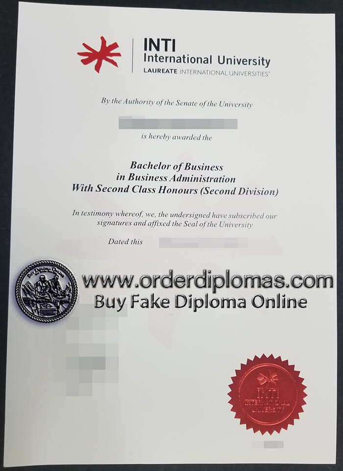buy fake INTI International diploma