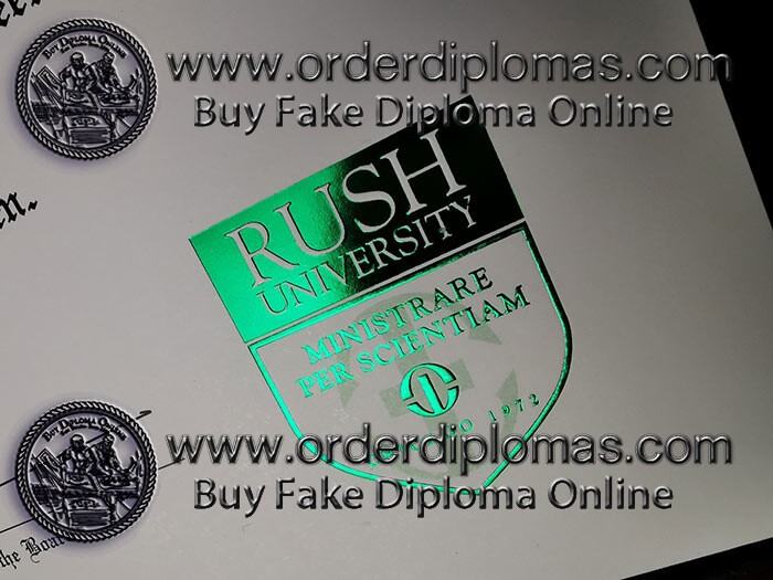 buy fake Rush University diploma