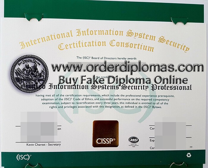 buy fake CISSP Certificate