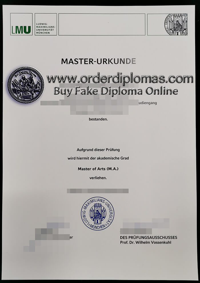 buy fake Ludwig Maximilian University diploma