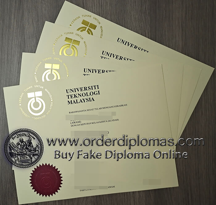 buy fake Universiti Teknologi Malaysia diploma