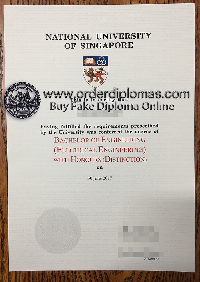 buy fake National University of Singapore diploma
