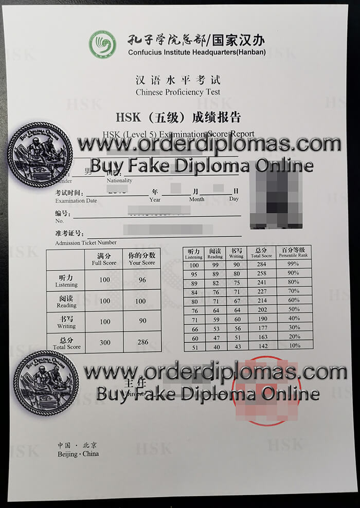 buy fake HSK certificate