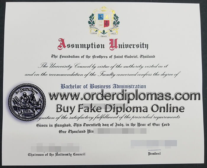 buy fake Assumption University diploma 