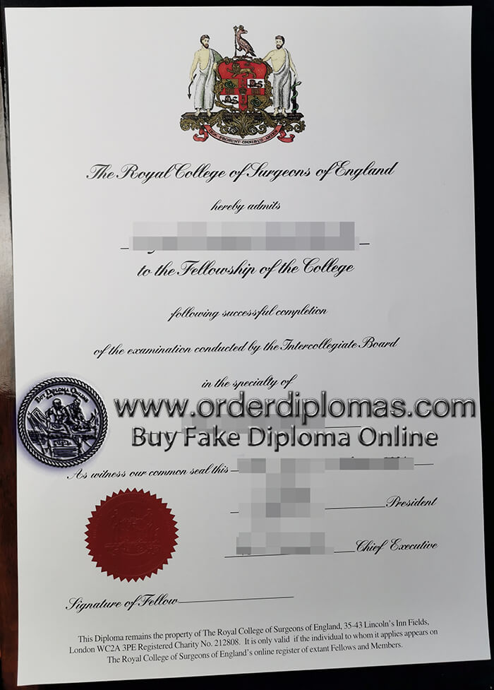 buy fake Royal College of Surgeons of England diploma