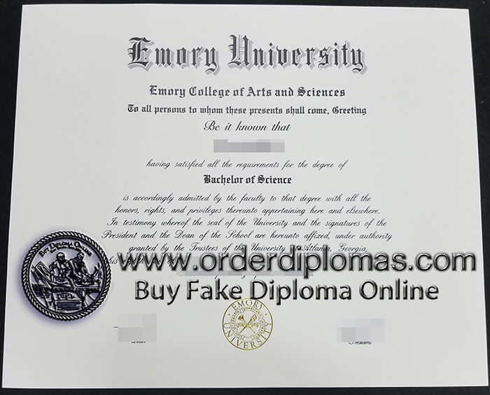 buy fake Emory University diploma
