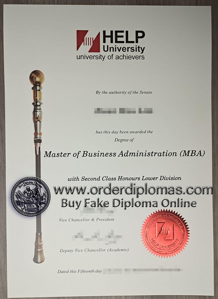 buy fake HELP university diploma