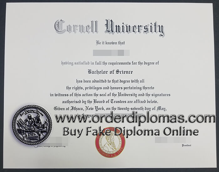 buy fake Cornell University diploma