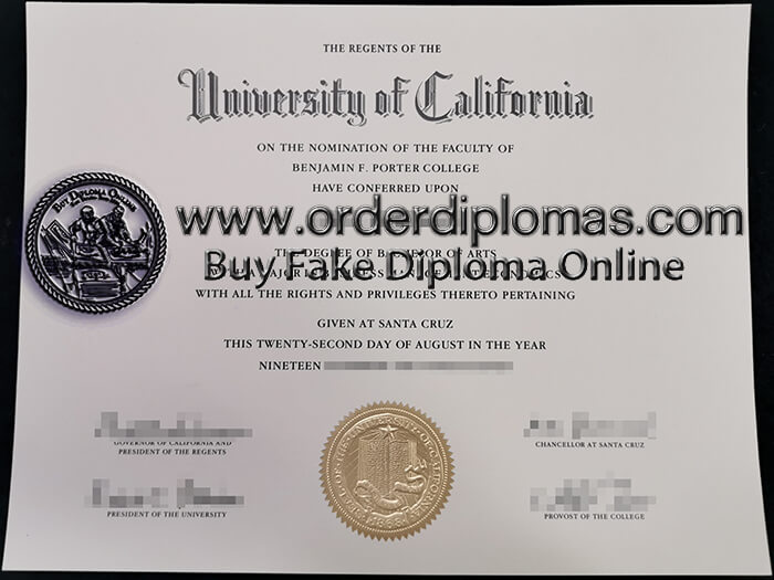 buy fake UC Santa Cruz diploma