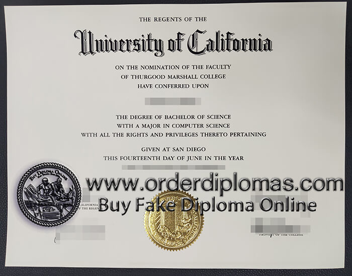 buy fake UC San Diego diploma