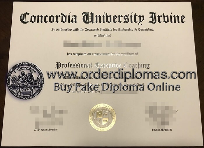 buy fake Concordia University Irvine diploma