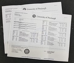 Buy fake University of Pittsburgh transcript online.
