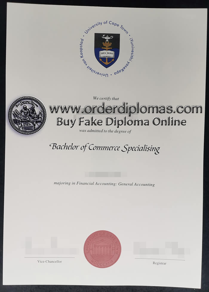 buy fake University of Cape Town diploma