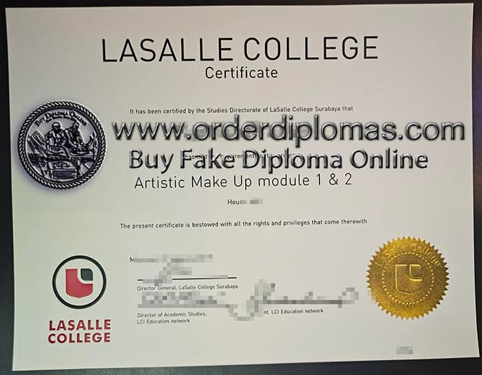 buy fake La Salle College diploma