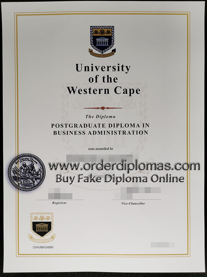 buy fake University of the Western Cape diploma