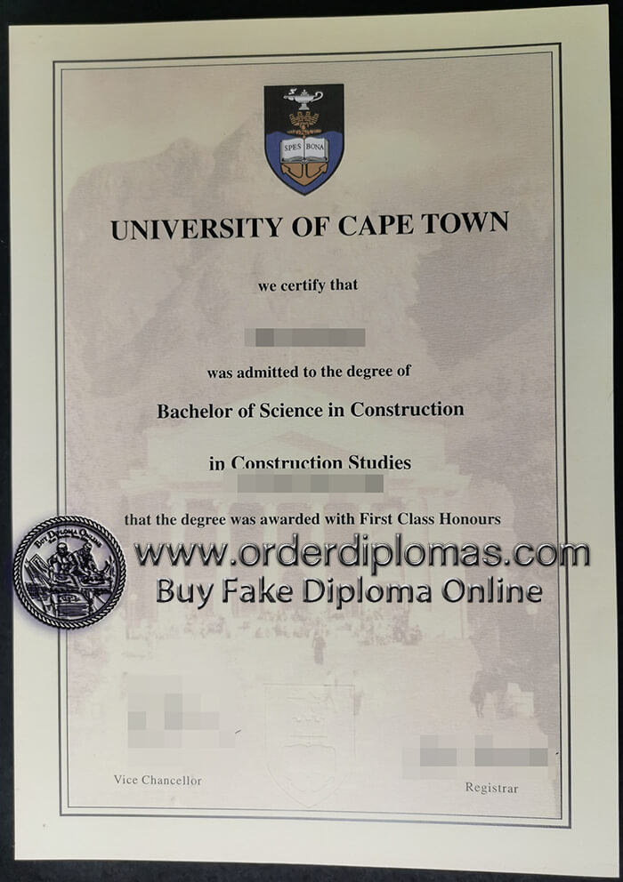 buy fake University Of Cape Town diploma