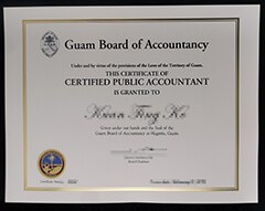 Where to buy fake Guam Board of Accountancy certificate?