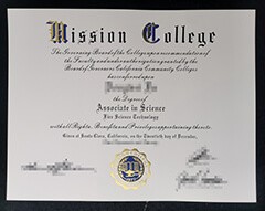 Where can I order a certificate from Mission College？
