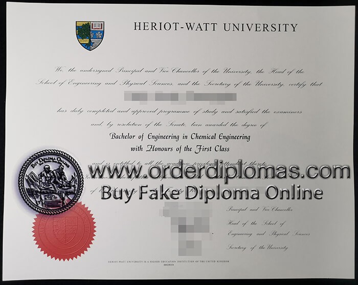buy fake Heriot Watt University diploma