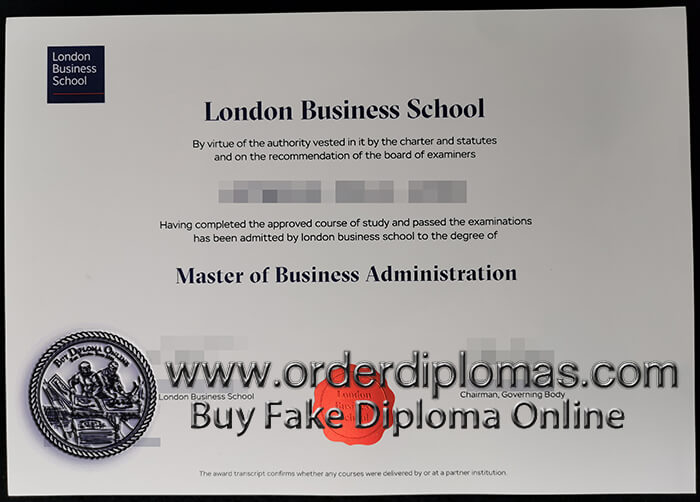 buy fake London Business School diploma