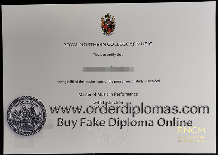 buy fake Royal Northern Conservatory of Music diploma