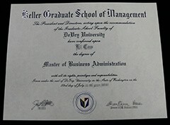 Buy fake Keller Graduate School of Management diploma.