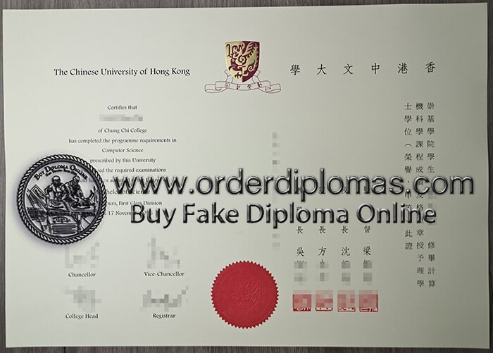 buy fake Chinese University of Hong Kong diploma