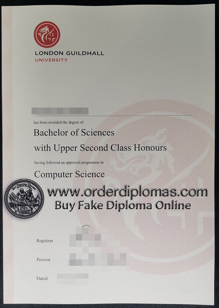 buy fake London Guildhall College diploma