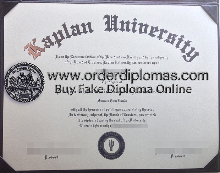 buy fake Kaplan University diploma