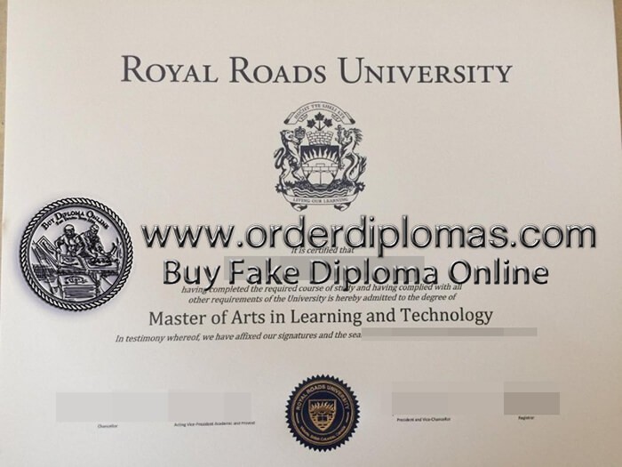 buy fake Royal Roads University diploma