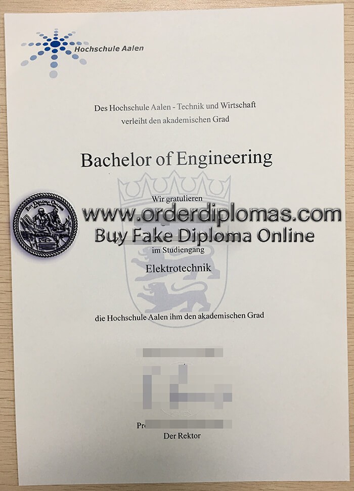 buy fake Aalen University diploma