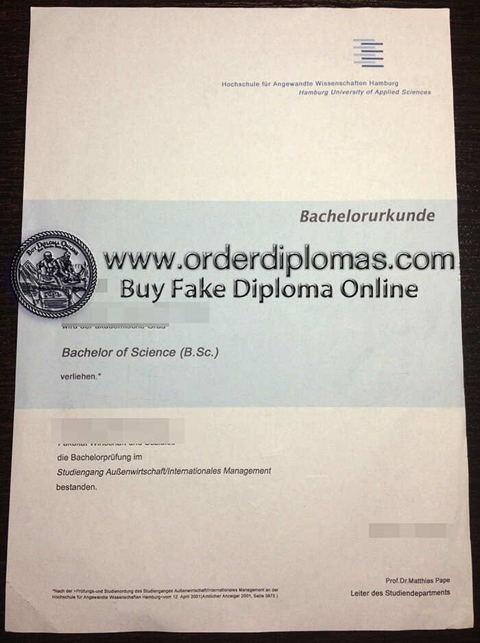 buy fake University Of Hamburg diploma