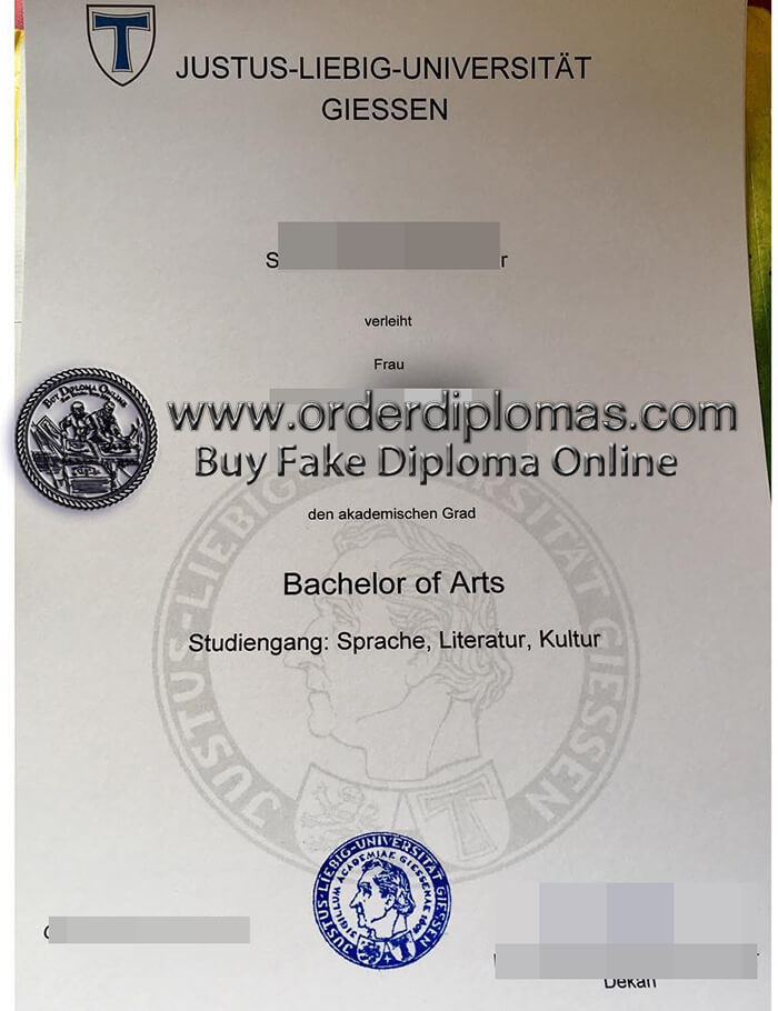 buy fake University of Giessen diploma