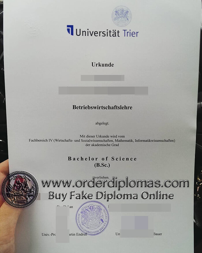 buy fake University of Trier diploma