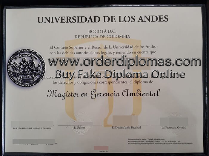 buy fake university of Andes diploma