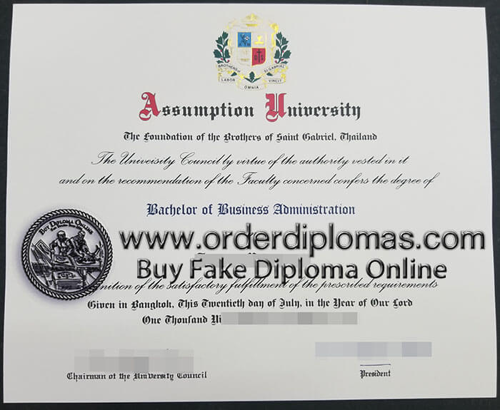 buy fake Assumption University diploma