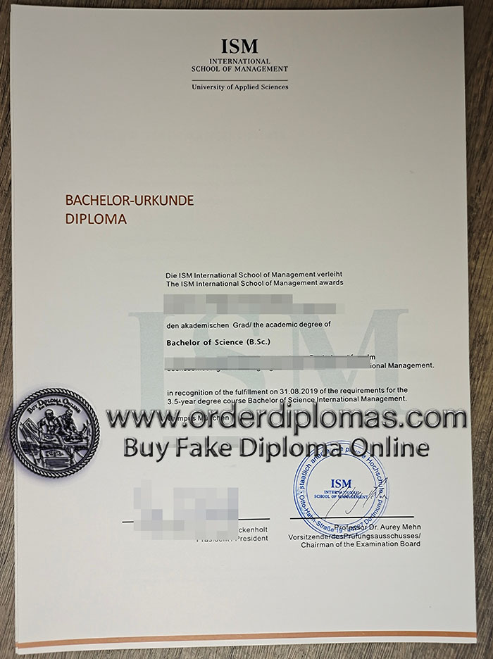 buy fake ISM diploma