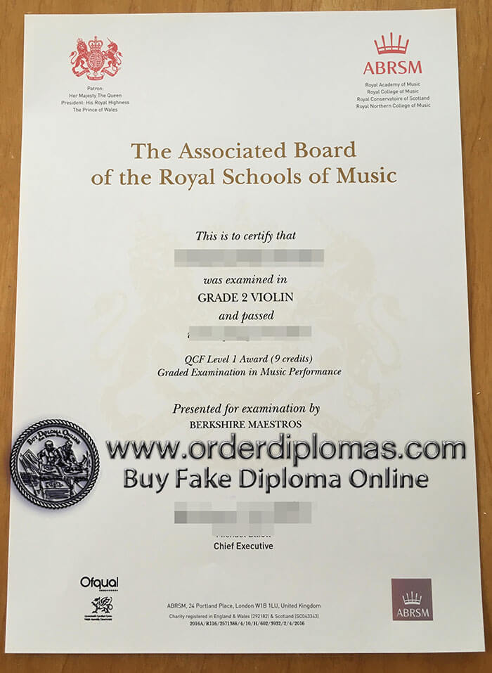 buy fake ABRSM diploma