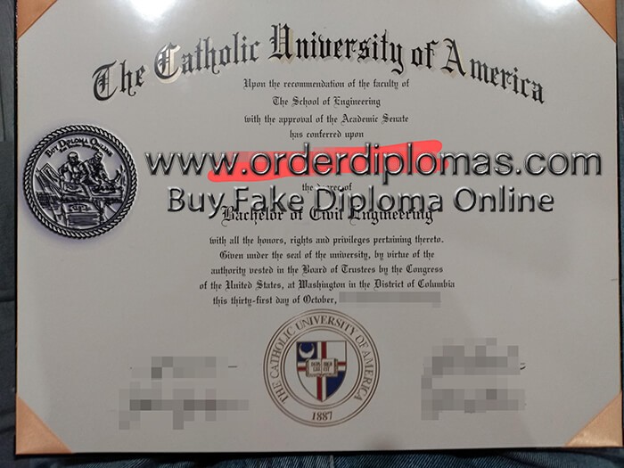 buy fake Catholic university of america diploma
