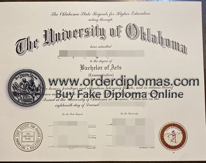 buy fake University of Oklahoma diploma