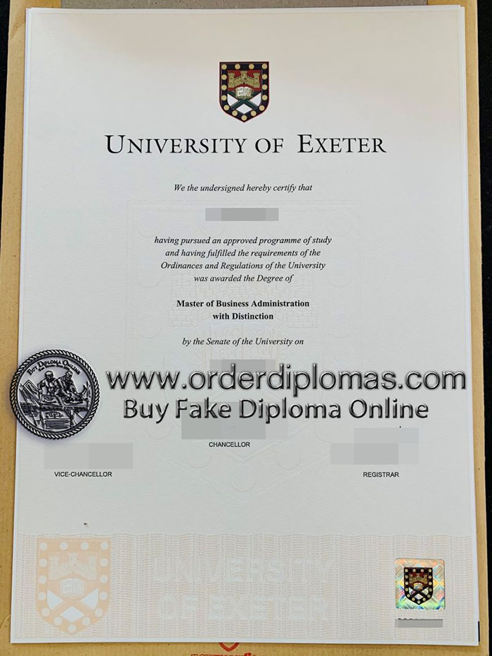 buy fake University of Exeter degree