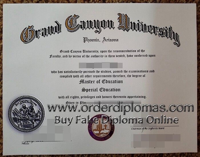 buy fake Grand Canyon University diploma